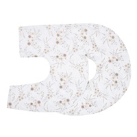Povlak na kojící polštář ve tvaru C New Baby XL Květy bílý