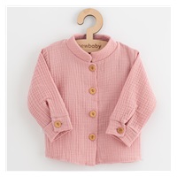 Kojenecká mušelínová košile New Baby Soft dress růžová