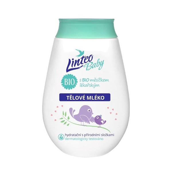 Dětské tělové mléko Linteo Baby s měsíčkem lékařským