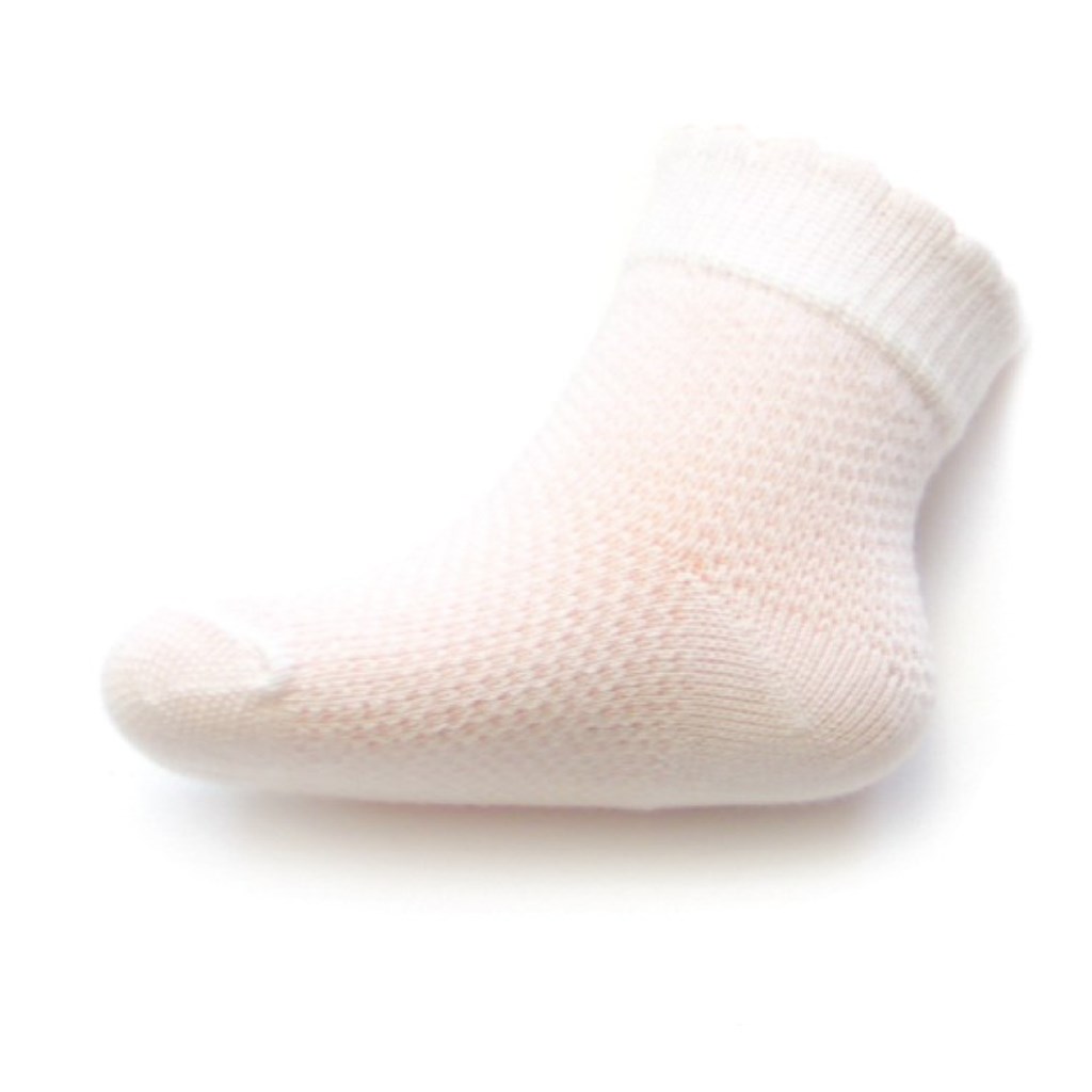 Kojenecké ponožky se vzorem New Baby bílé vel. 74 (6-9m)