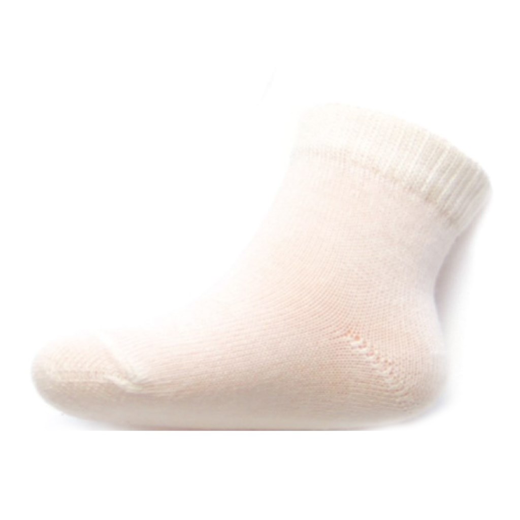Kojenecké bavlněné ponožky New Baby bílé vel. 56 (0-3m)