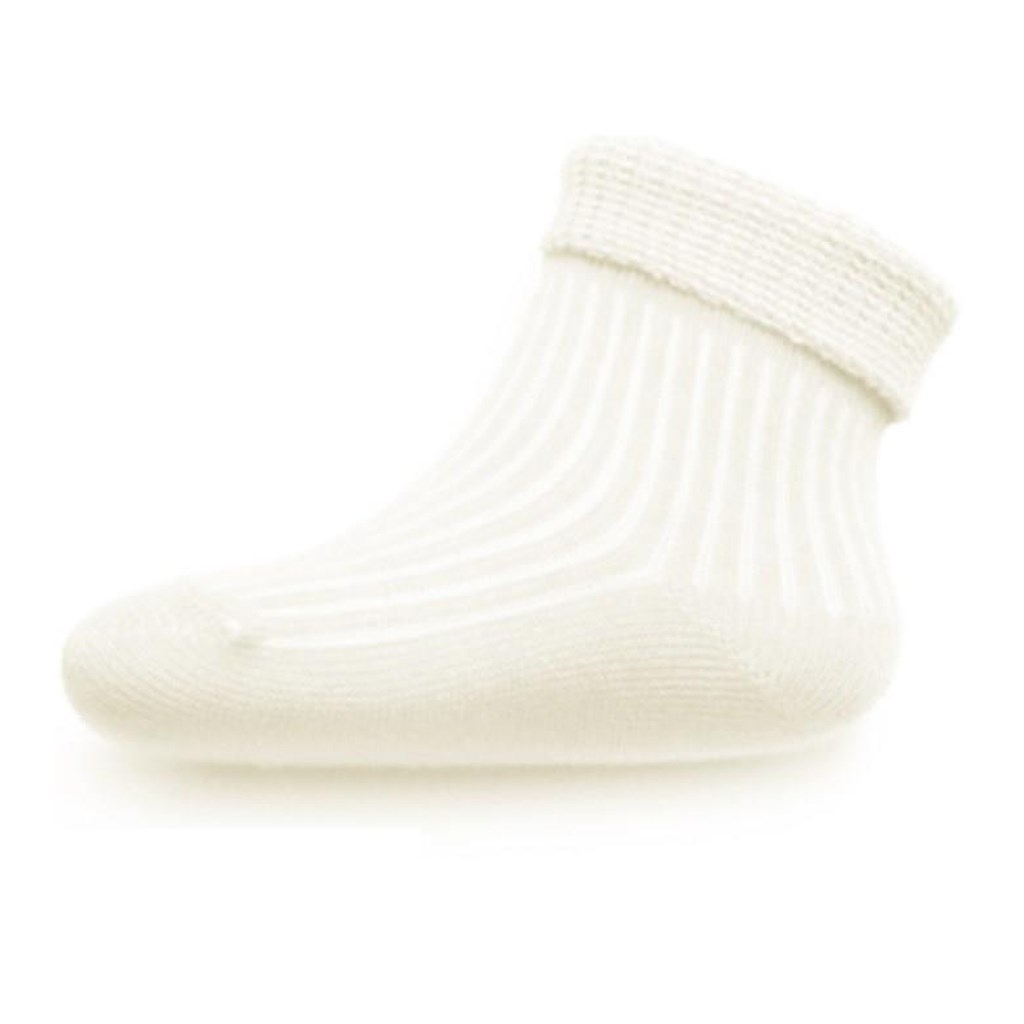 Kojenecké pruhované ponožky New Baby cappuccino vel. 62 (3-6m)