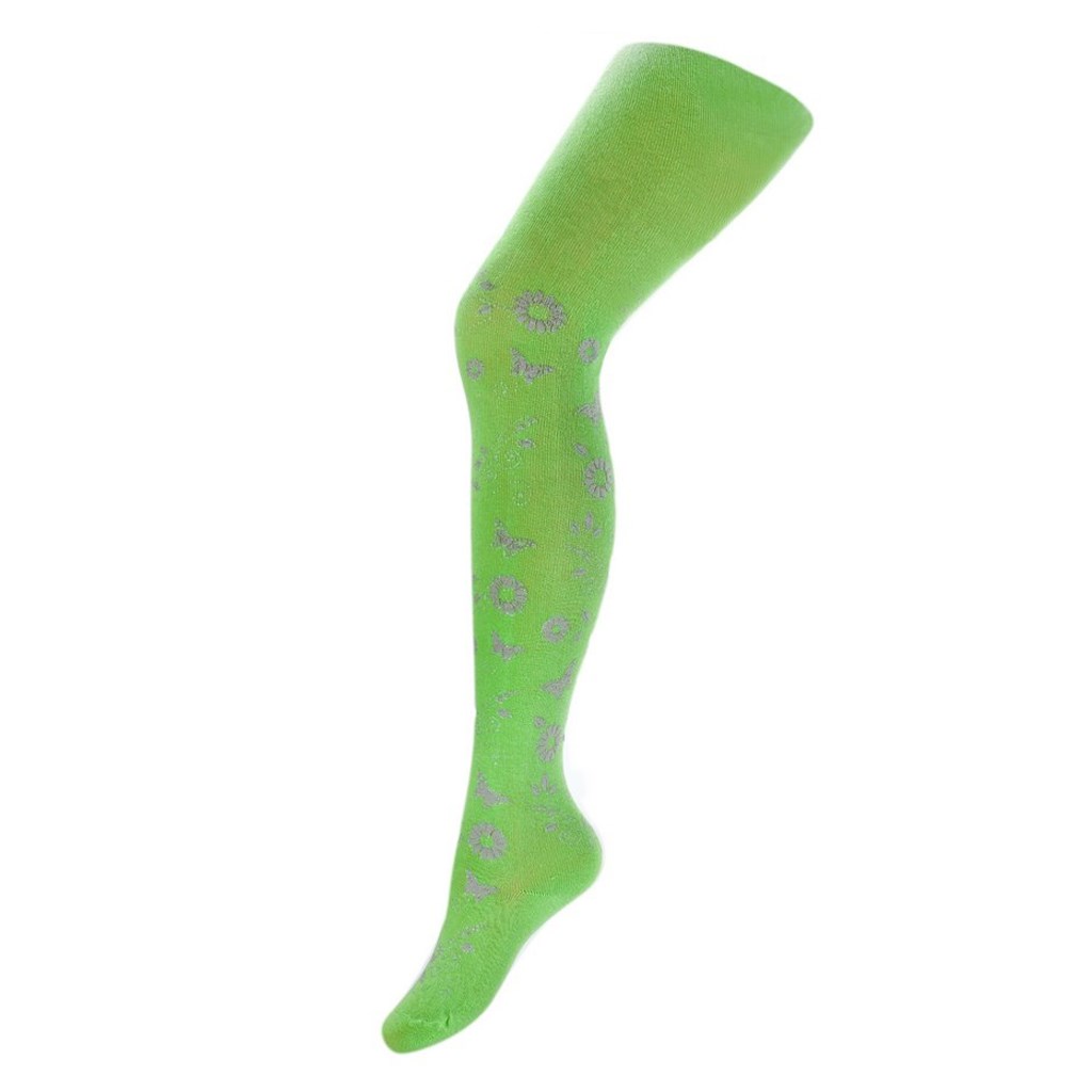 Bavlněné punčocháče 3D New Baby zelené - 1