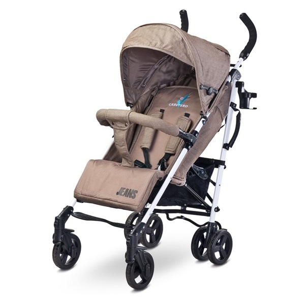 Golfový kočárek CARETERO Jeans brown 2017