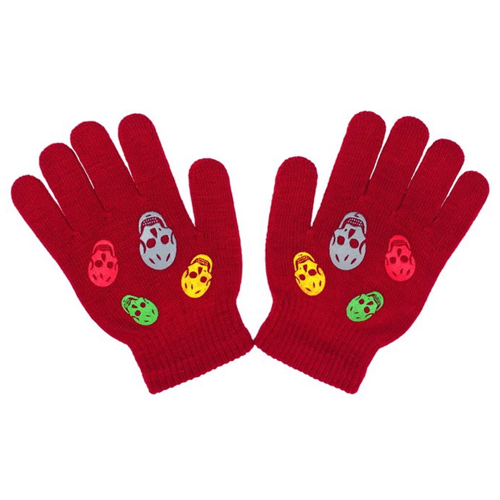 Dětské zimní rukavičky New Baby Girl červené vel. 122 (6-7 let)