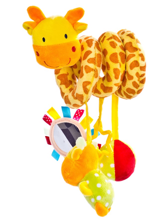 Hračka na postýlku spirála Sensillo Žirafa