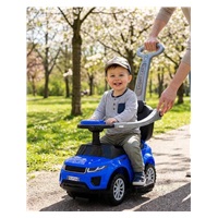 Dětské hrající odrážedlo s vodící tyčí SUV 3v1 Baby Mix modré