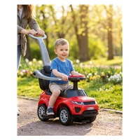 Dětské hrající odrážedlo s vodící tyčí SUV 3v1 Baby Mix červené