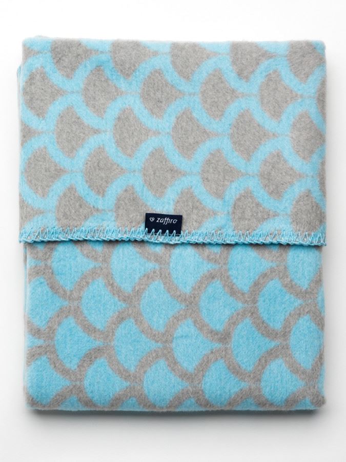 Dětská bavlněná deka se vzorem Womar 75×100 modro-šedá