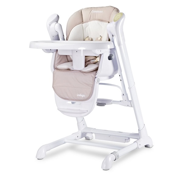 Dětská jídelní židlička 2v1 Caretero Indigo beige