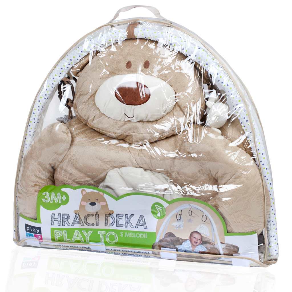 Luxusní hrací deka s melodií PlayTo medvídek