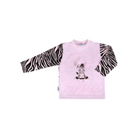 Dětské bavlněné pyžamo New Baby Zebra s balónkem růžové