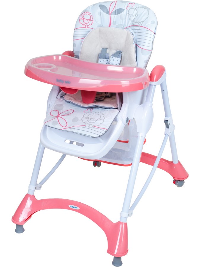 Jídelní židlička Baby Mix pink