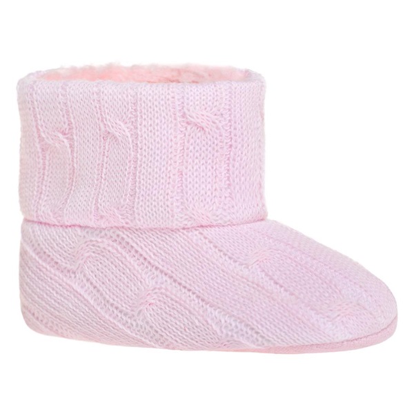 Dětské zimní capáčky Bobo Baby 6-12m růžový úplet