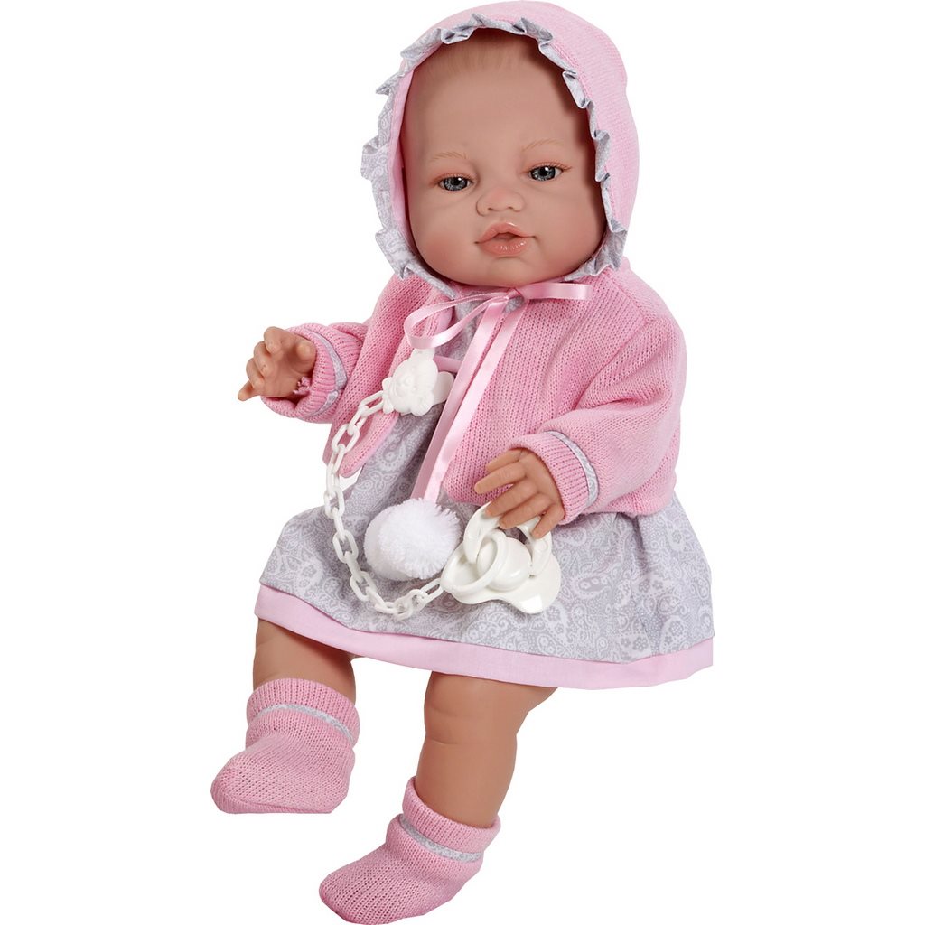 Luxusní dětská panenka - miminko Berbesa Amanda 43cm