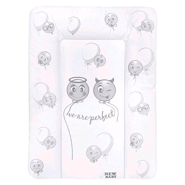 Přebalovací podložka měkká New Baby Emotions bílá 70x50cm