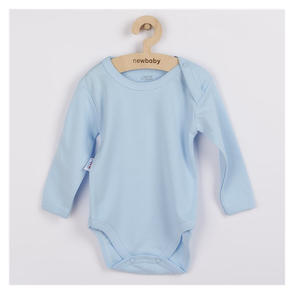 Kojenecké body s dlouhým rukávem New Baby Pastel modré