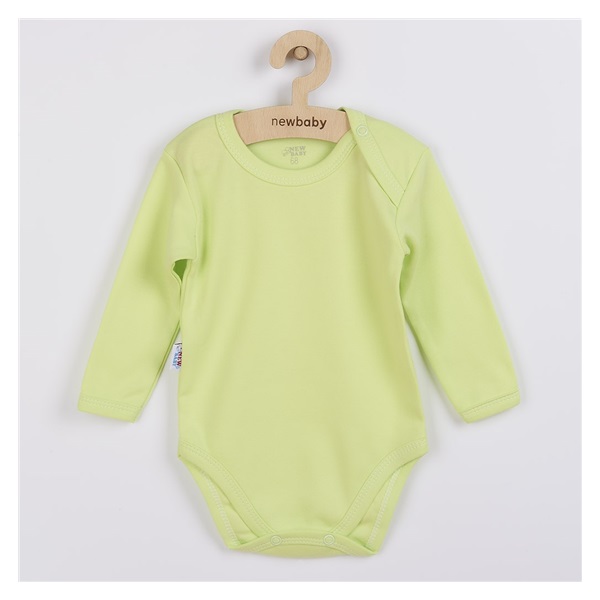 Kojenecké body s dlouhým rukávem New Baby Pastel zelené