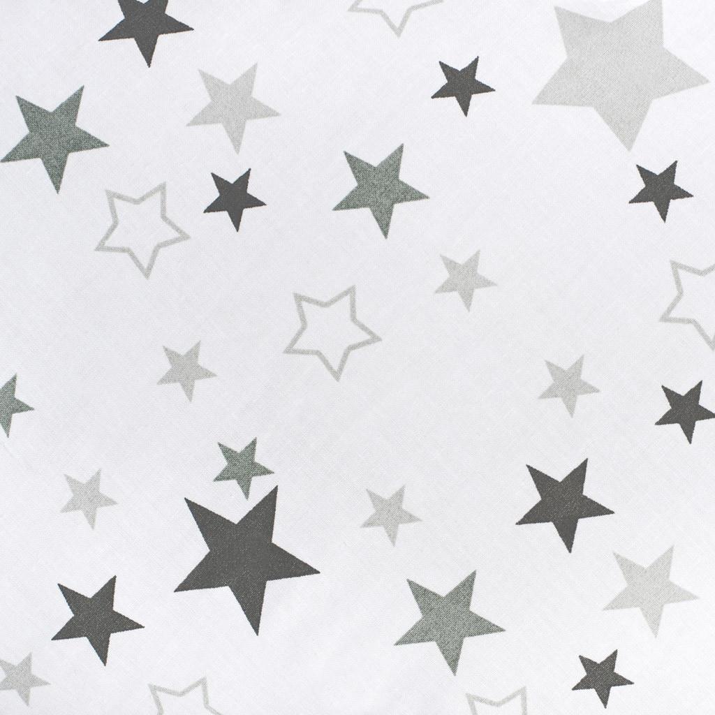 Luxusní hnízdečko s peřinkami pro miminko New Baby hvězdy šedé