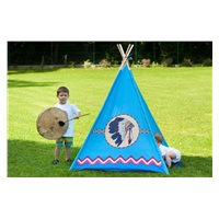 Dětský indiánský stan teepee PlayTo modrý