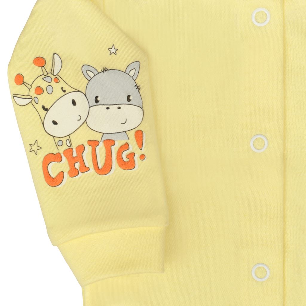 Kojenecký kabátek New Baby chug žlutý