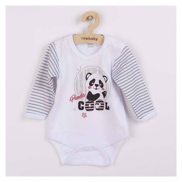 Kojenecké body s dlouhým rukávem New Baby Panda