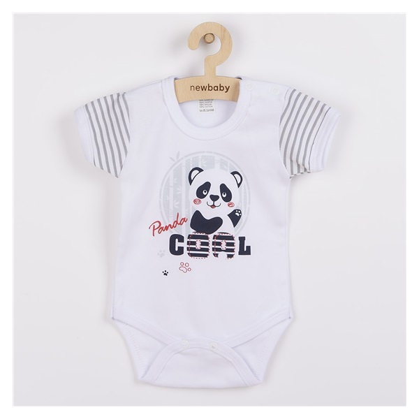 Kojenecké body s krátkým rukávem New Baby Panda