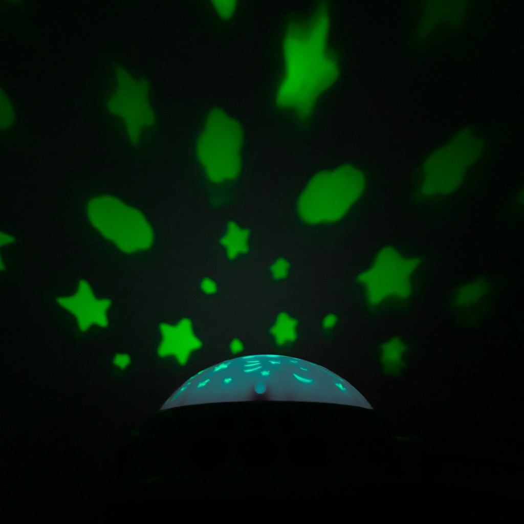 Kolotoč nad postýlku se světelným projektorem Baby Mix šedý