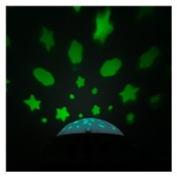 Kolotoč nad postýlku se světelným projektorem Baby Mix šedý