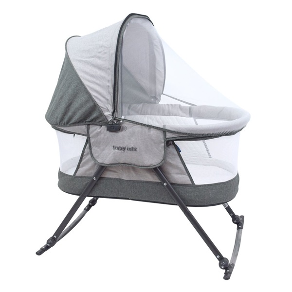 Dětská cestovní kolébka postýlka Baby Mix grey