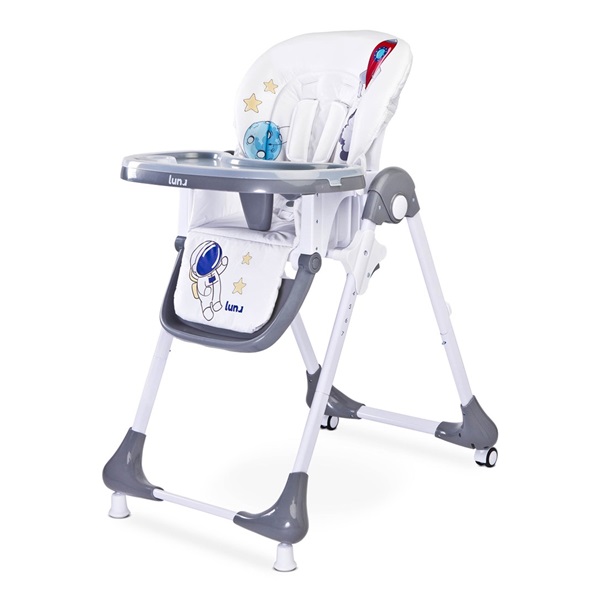 Jídelní židlička CARETERO Luna grey