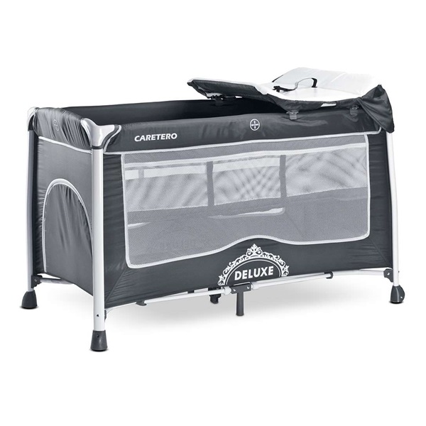 Cestovní postýlka CARETERO Deluxe graphite