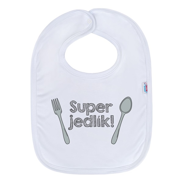 Kojenecký bavlněný bryndák New Baby Super jedlík!