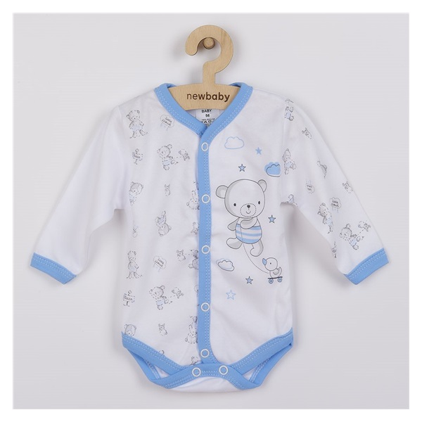 Kojenecké celorozepínací body New Baby Bears modré