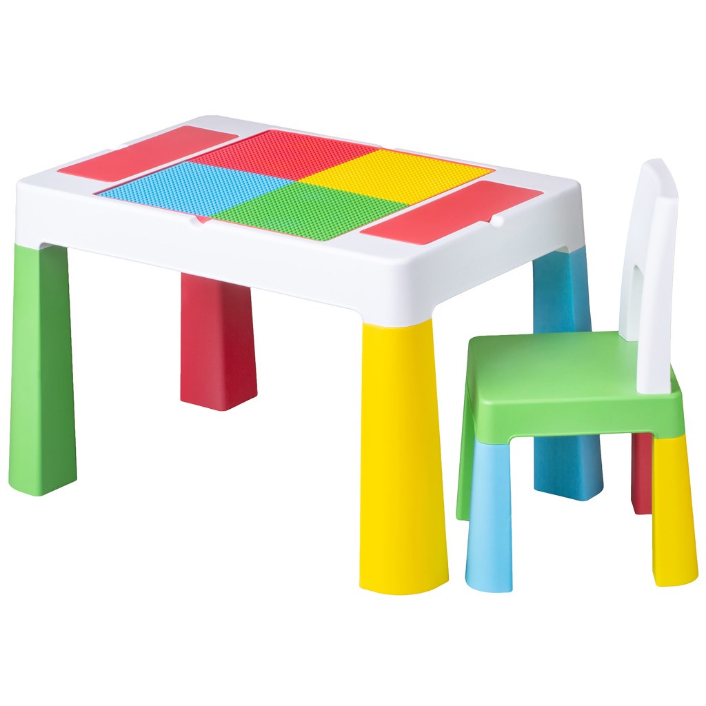 TEGA Dětská sada stoleček a židlička Multifun multicolor