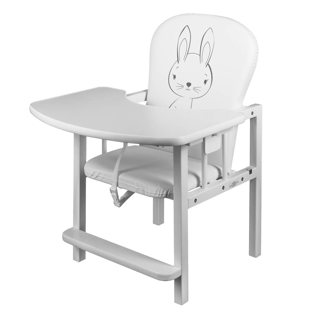 Borovicová židlička New Baby Králíček bílá - 2