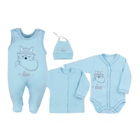 4-dílná kojenecká souprava Koala Fox Love modrá