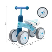 Dětské odrážedlo Baby Mix Baby Bike zelené