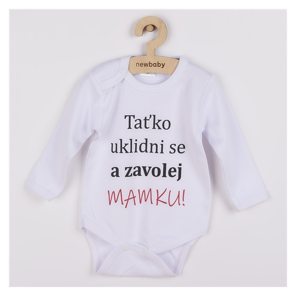 Body s potiskem New Baby a zavolej MAMKU!