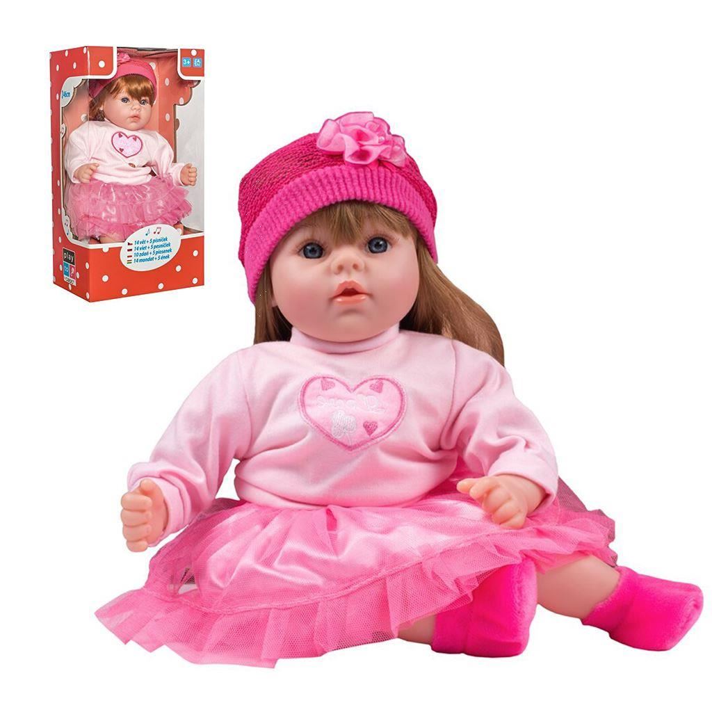 Polsky mluvící a zpívající dětská panenka PlayTo Tina 46 cm - 1