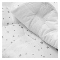 Dětská zavinovačka New Baby bílá šedé hvězdičky
