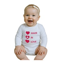 Body s potiskem New Baby MADE IN LOVE