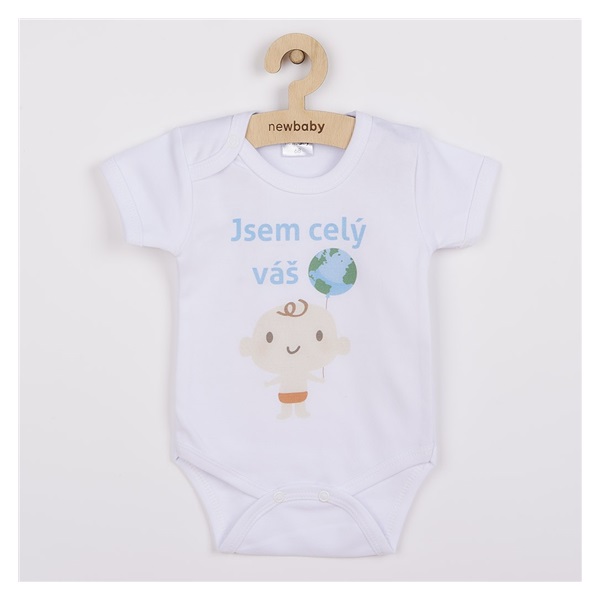 Body s potiskem New Baby Jsem celý váš svět