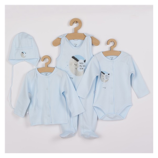 4-dílná kojenecká souprava Koala Moon modrá