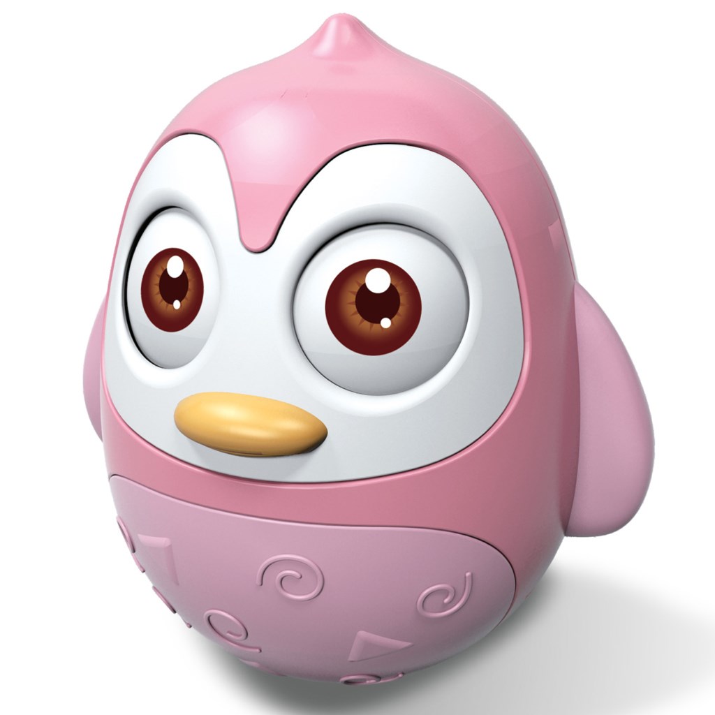 Kývací hračka Bayo tučňák pink - 1