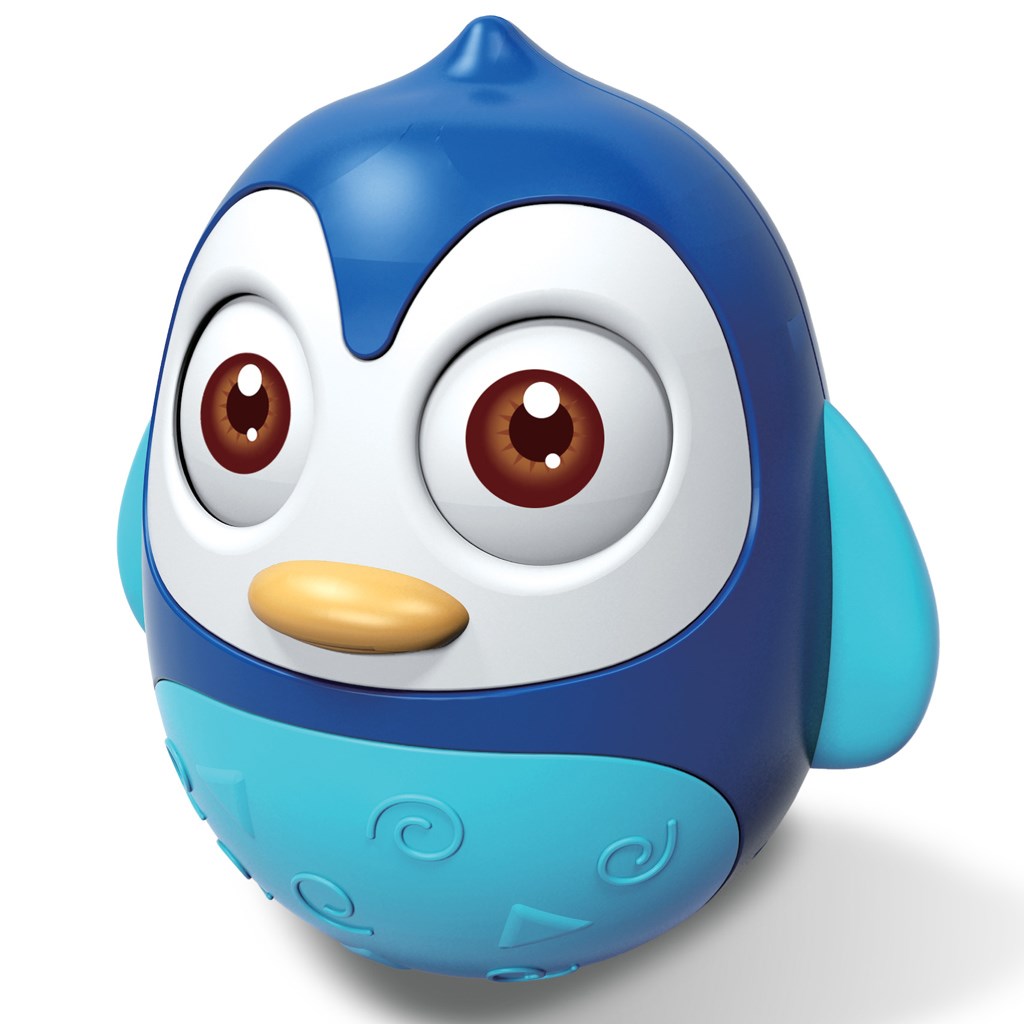Kývací hračka Baby Mix tučňák modrý
