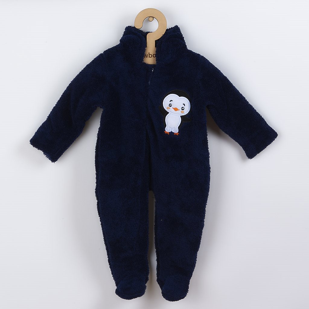 Zimní dětská kombinéza New Baby Penguin tmavě modrá74 (6-9m)
