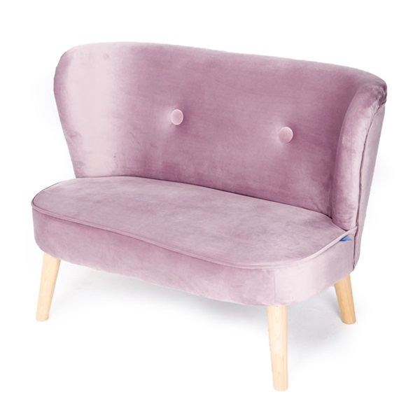 Dětská Retro pohovka sofa Drewex tmavě růžová