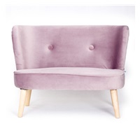 Dětská Retro pohovka sofa Drewex tmavě růžová