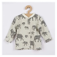 Kojenecký kabátek Baby Service Sloni šedý